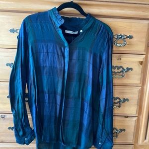 Loft Plaid Blouse.